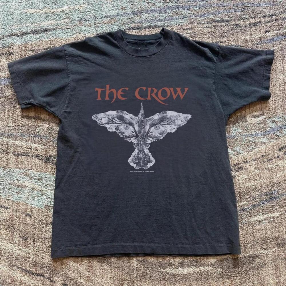 Gildan  The Crow Movie Promo Tee -  And Red Cotton